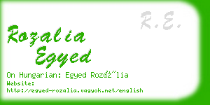 rozalia egyed business card